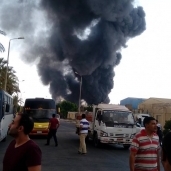 حريق هائل في غرب الإسكندرية