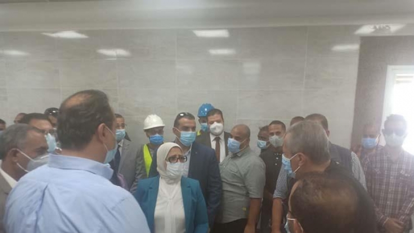 جولة الوزيرة اليوم بمستشفى الأقصر الدولي