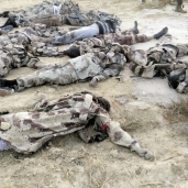جثث التكفيريين بعد تصفيتهم على يد قوات الجيش بسيناء «صورة أرشيفية»