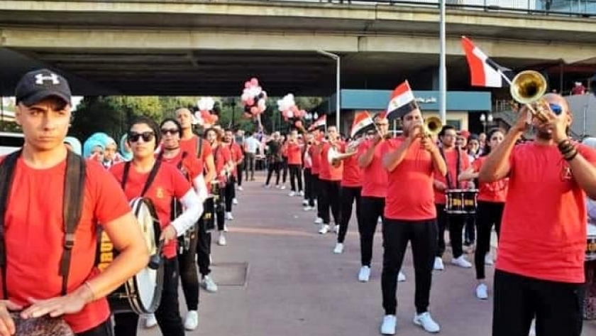 مشاركة فريق Drum Light Marching Band في احتفالات ثورة 30 يونيو