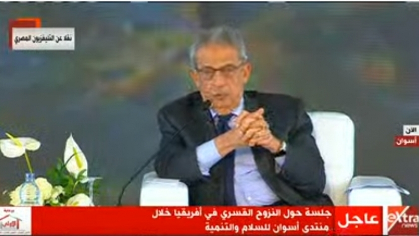 عمرو موسي الأمين العام الأسبق لجامعة الدول العربية ووزير الخارجية الأسبق