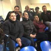 علاء وجمال مبارك في مباراة مصر وتونس