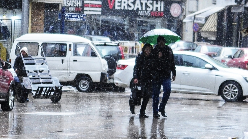 الأمطار غمرت شوارع الإسكندرية