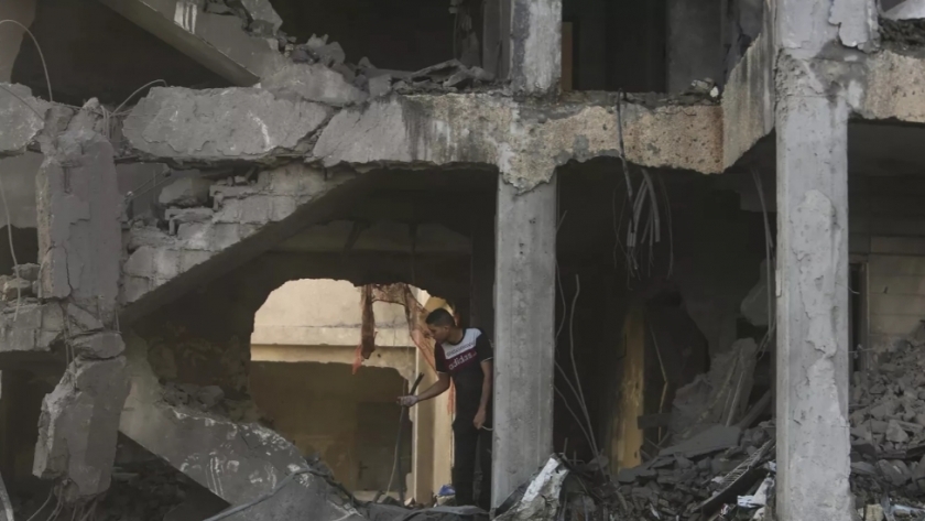 آثار قصف إسرائيلي على غزة - صورة أرشيفية