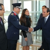 الرئيس السيسى يجري مباحثات مع وزيرة الدفاع الفرنسية