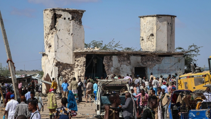 آثار انفجار العاصمة الصومالية "مقديشو"