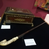 عصا وصندوق سعد باشا زغلول بمتحف الفنون الجميلة بالإسكندرية