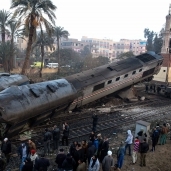 موقع حادث قطاري الإسكندرية