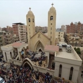 كنيسة مار جرجس بطنطا أثناء التفجير "أرشيفية"
