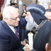 علي عبدالعال مع البابا تواضروس
