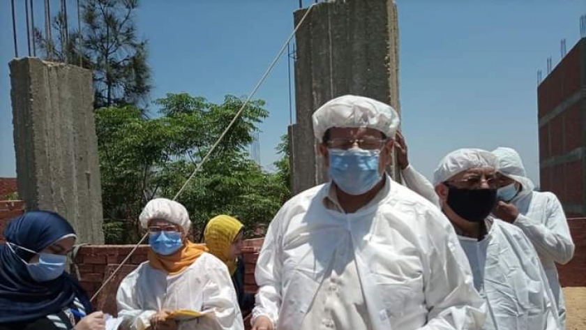 صورة من الإعلان عن بؤرة إنفلونزا الطيور في أشمون