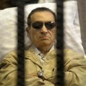 «مبارك» خلال إحدى جلسات محاكمته
