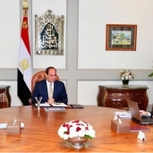 الرئيس السيسي خلال اجتماعه مع "إسماعيل" و"شاكر"
