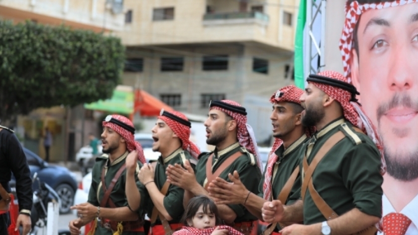 احتفالات بقطاع غزة بمناسبة زفاف ولي عهد الأردن