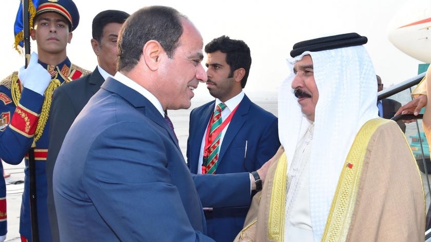 الرئيس السيسى وعاهل البحرين