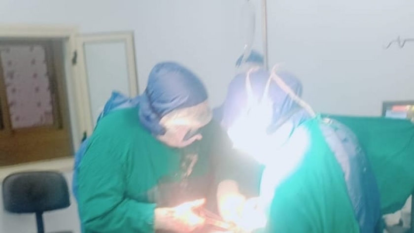 اول ولادة قيصيرية بمستشفى عزل بلطيم