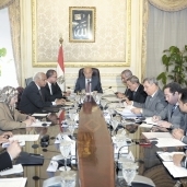 رئيس الوزراء أثناء اجتماعه بشأن منطقة «الروبيكى» أمس