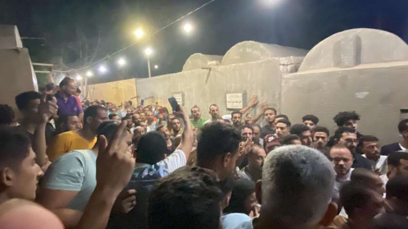 تشييع جثمان شاب قُتل في مشاجرة بكفر الشيخ