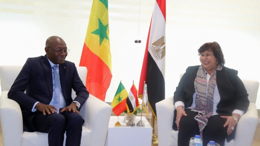 عبد الدايم تستقبل وزير الثقافة السنغالي
