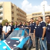 طلاب هندسة الزقازيق ينجحون في تصنيع سيارة كهربائية