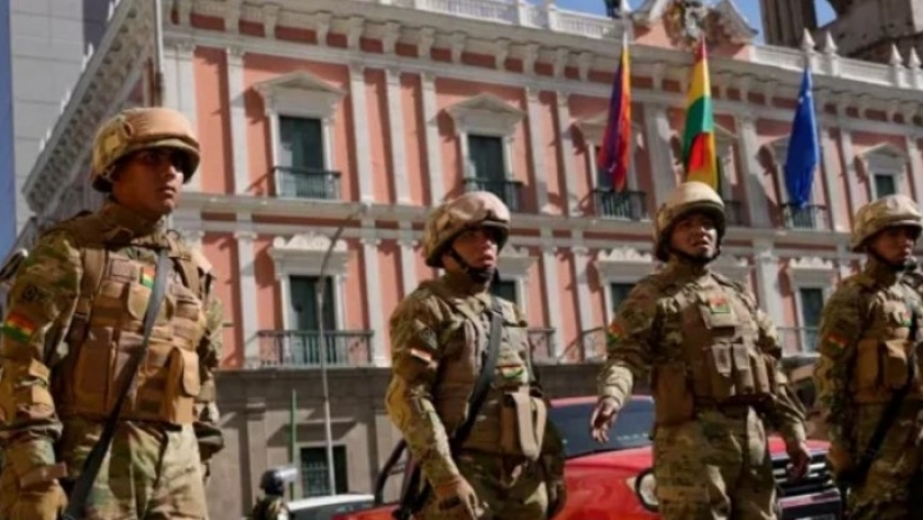 خلال محاولة الانقلاب العسكري على الرئيس البوليفي
