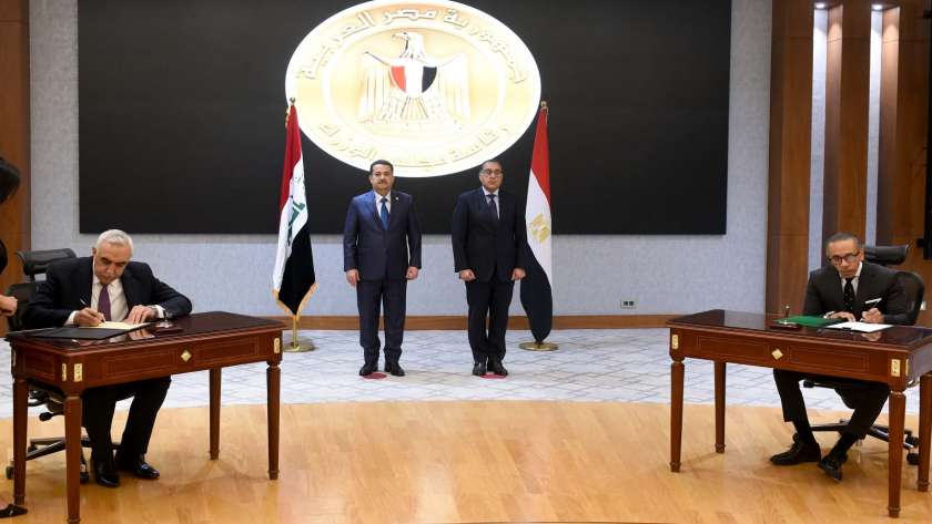 رئيسا وزراء مصر والعراق