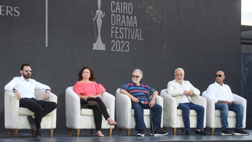 الفنان يحيى الفخراني في مؤتمر مهرجان القاهرة للدراما