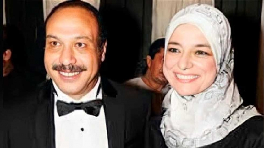 خالد صالح وزوجته-صورة أرشيفية