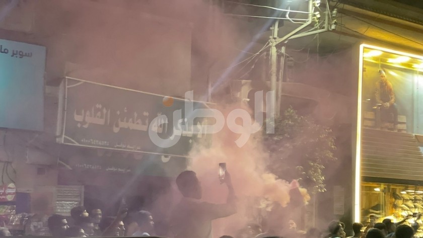 احتفالات جماهير كفر الشيخ بفوز الأهلي علي الوداد المغربي