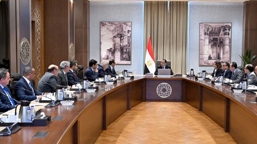 لقاء مدبولي مع رئيس مجلس إدارة المصرية الكويتيةة الكويتية
