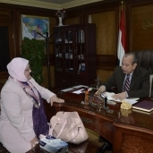محافظ كفر الشيخ خلال لقاءه بوكيل وزارة التربية والتعليم