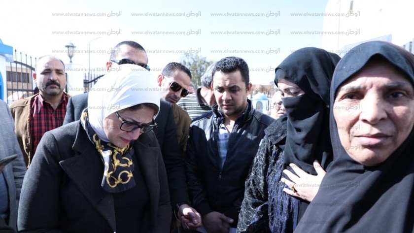 وزيرة الصحة خلال زيارتها لجنوب سيناء