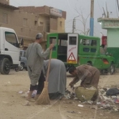 صورة حملة نظافة بشوارع مدينة طامية بالفيوم