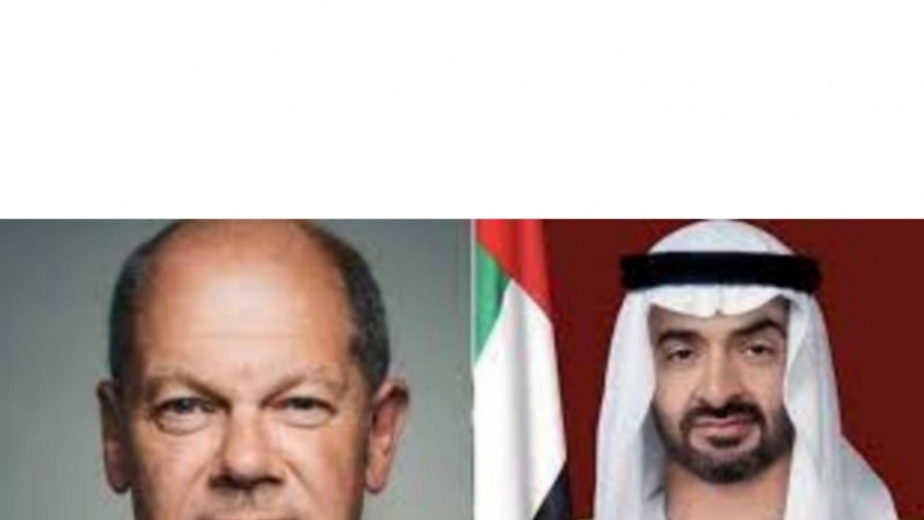 المستشار الألماني والرئيس الإماراتي