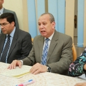 محافظ كفر الشيخ خلال لقاءه المجلس القومى للمراة