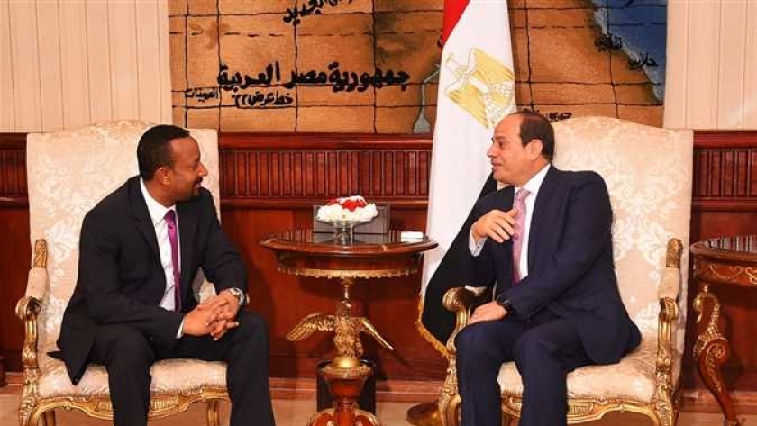 السيسي يستقبل آبي أحمد خلال زيارته لمصر