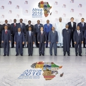 صورة تذكارية تجمع رؤساء الدول الأفريقية المشاركين فى المنتدى