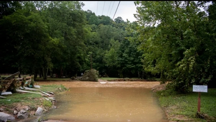 آثار الفيضانات في ولاية «تينيسي» الأمريكية