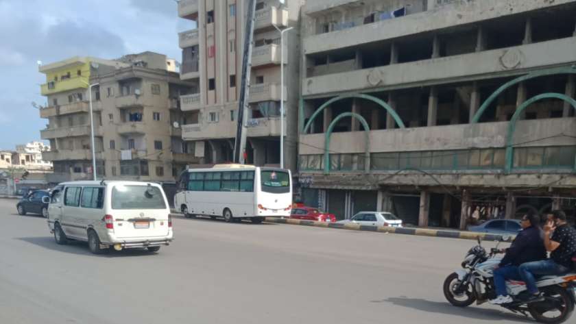 شوارع الإسكندرية جافة بعد توقف الأمطار اليوم