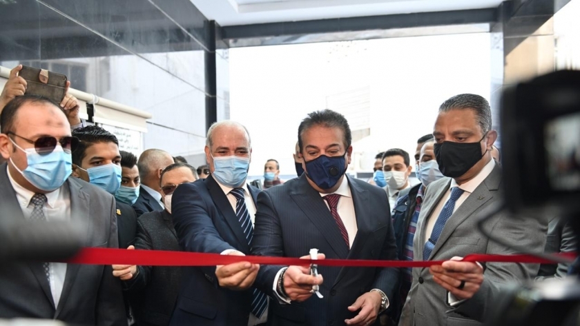 افتتاح المبنى الجديد لمعهد البحوث بجامعة الفيوم