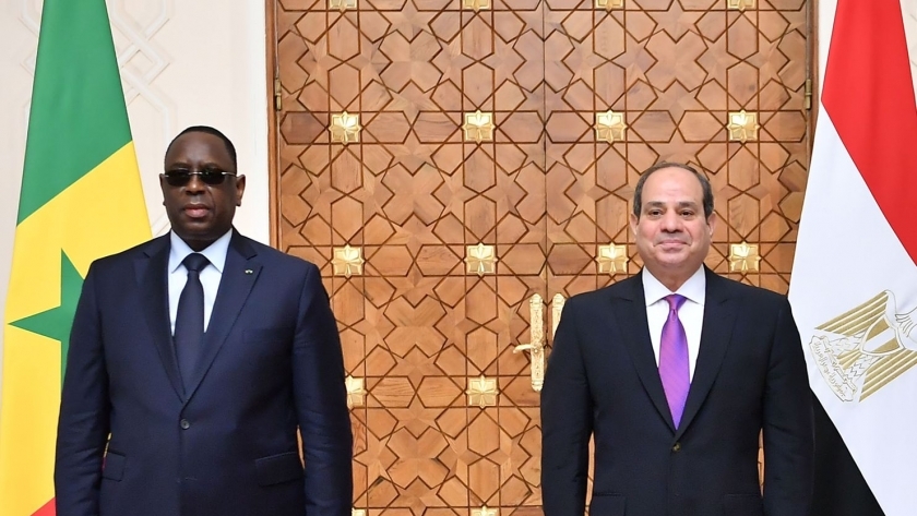 الرئيس عبدالفتاح السيسي ونظيرة السنغالي