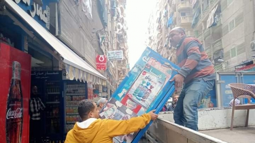 إزالة الإشغالات في الإسكندرية