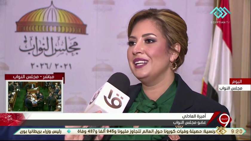النائبة أميرة العادلي، عضو مجلس النواب عن تنسيقية شباب الأحزاب والسياسيين