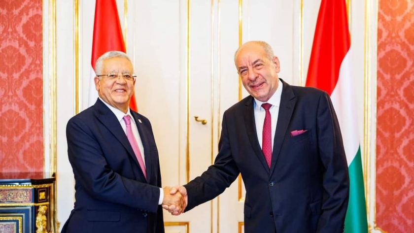 المستشار حنفي جبالي رئيس مجلس النواب يلتقي رئيس جمهورية المجر