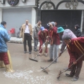 صورة شفط مياه الأمطار من شوارع دسوق