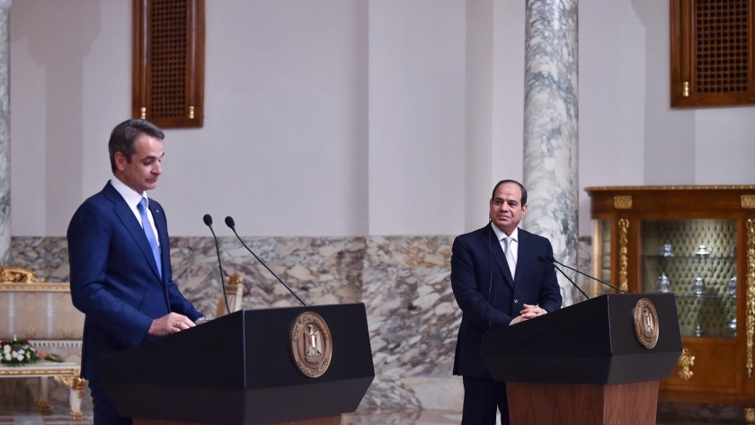 الرئيس عبد الفتاح السيسي - ورئيس وزراء اليونان