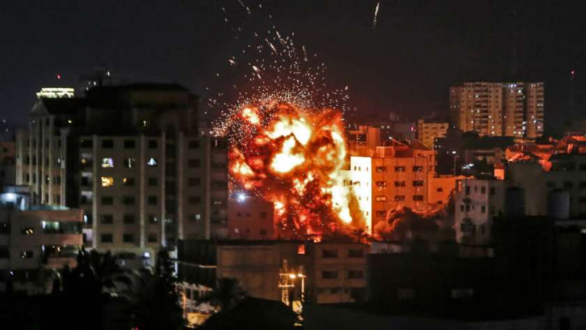 آثار قصف إسرائيلي على غزة-صورة أرشيفية