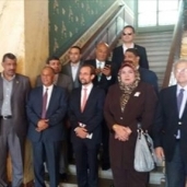 وفد النواب المصري المشارك في مؤتمر جنيف