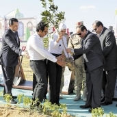 الرئيس أثناء افتتاح مشروع استصلاح الأراضى «صورة أرشيفية»