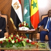 جانب من لقاء الرئيس السيسي ورئيس السنغال
